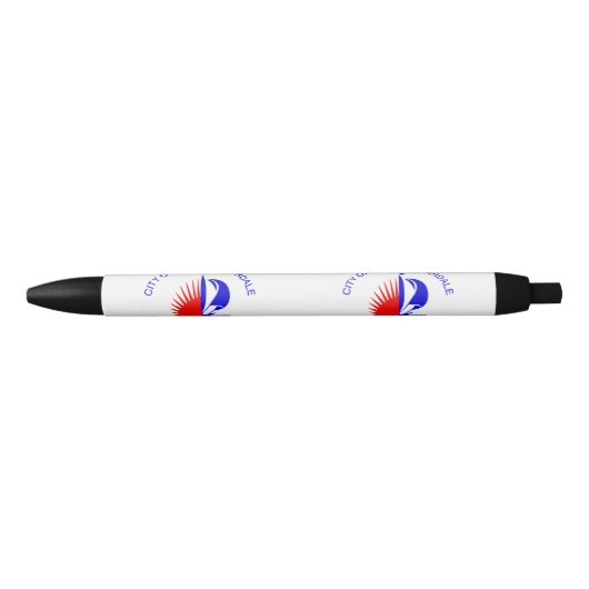 Vlag van Fort Lauderdale, Florida Zwarte Inkt Pen (Voorkant)