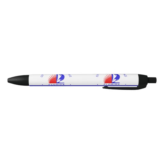 Vlag van Fort Lauderdale, Florida Zwarte Inkt Pen (Bodem)