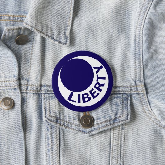 Vlag van Fort Moultrie, South Carolina Ronde Button 7,6 Cm (In situ)