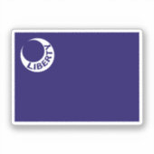 Vlag van Fort Moultrie, South Carolina. Sticker (Voorkant)