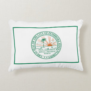 Vlag van Fort Pembroke Pines, Florida Accent Kussen