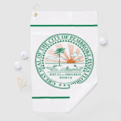 Vlag van Fort Pembroke Pines, Florida Golfhanddoek (Insitu)