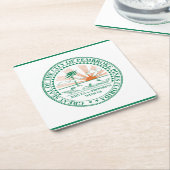 Vlag van Fort Pembroke Pines, Florida Kartonnen Onderzetters (Schuin)