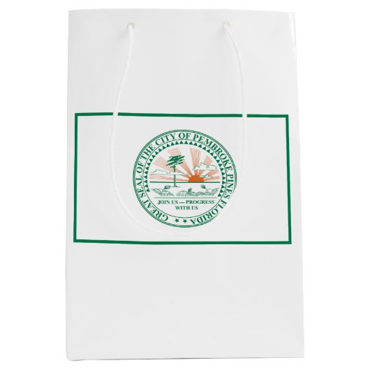 Vlag van Fort Pembroke Pines, Florida Medium Cadeauzakje (Voorkant)