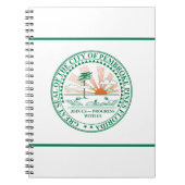Vlag van Fort Pembroke Pines, Florida Notitieboek (Voorkant)