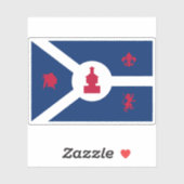Vlag van Fort Wayne, Indiana Sticker (Vel)