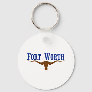 Vlag van Fort Worth Texas Sleutelhanger