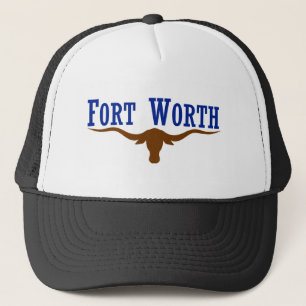 Vlag van Fort Worth Texas Trucker Pet