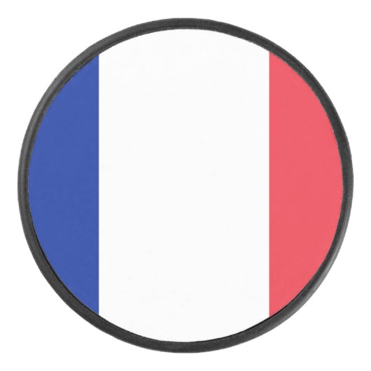 Vlag van France Hockey Puck (Voorkant)