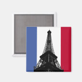 Vlag van France Magnet (Voorkant / Achterkant)