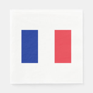 Vlag van France Paper Napkins Servetten