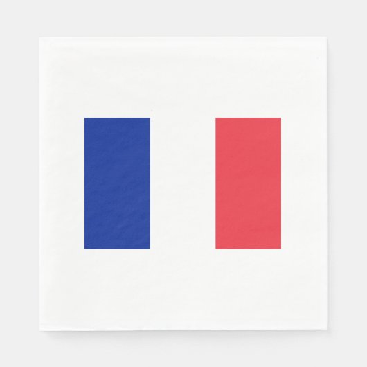 Vlag van France Paper Napkins Servetten (Voorkant)