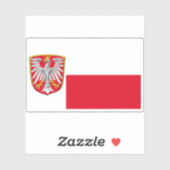 Vlag van Frankfurt am Main Sticker (Vel)