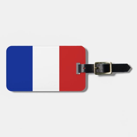 Vlag van Frankrijk Bagagelabel (Voorkant horizontaal)