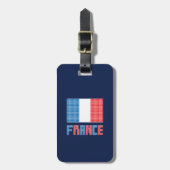 Vlag van Frankrijk Bagagelabel (Voorkant verticaal)