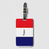 Vlag van Frankrijk Bagagelabel (Voorkant (verticaal))