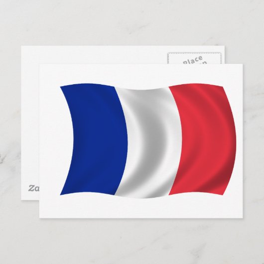 Vlag van Frankrijk Briefkaart (Voorkant / Achterkant)