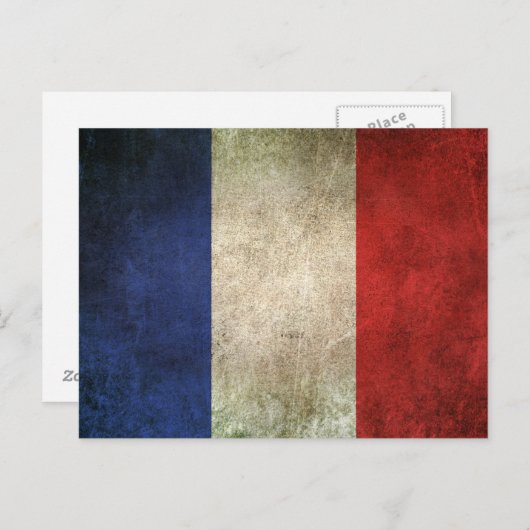 vlag van Frankrijk Briefkaart (Voorkant / Achterkant)