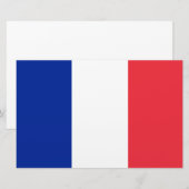 Vlag van Frankrijk Briefpapier (Voorkant / Achterkant)