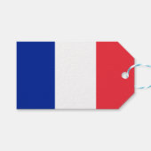 Vlag van Frankrijk Cadeaulabel (Voorkant (Horizontaal))