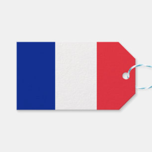 Vlag van Frankrijk Cadeaulabel