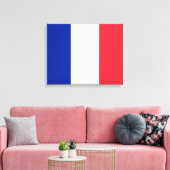 Vlag van Frankrijk Canvas Afdruk (Insitu (Woonkamer))