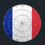 Vlag van Frankrijk Dartbord<br><div class="desc">Vlag van Frankrijk - Tricolor van blauw,  wit en rood.</div>