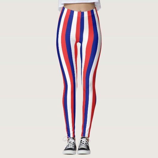 Vlag van Frankrijk Drapeau de la France Leggings (Voorkant)