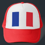 Vlag van Frankrijk; Franse vlag, Drapeau de la Fra Trucker Pet<br><div class="desc">Le drapeau de la France, drapeau tricolore bleu, blanc, rouge, également appelé "drapeau ou pavillon tricolore", est l’semème national de la République française. De nationale vlag van Frankrijk is een driekleurige vlag met drie verticale banden met kleur blauw, wit en rood. Het is de Franse Tricolor of gewoon de Tricolor...</div>