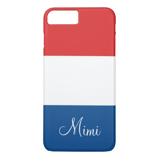 Vlag van Frankrijk gepersonaliseerd Case-Mate iPhone Case (Achterkant)