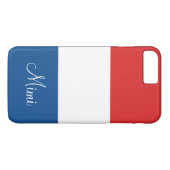 Vlag van Frankrijk gepersonaliseerd Case-Mate iPhone Case (Achterkant (Horizontaal))
