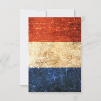 vlag van Frankrijk, gescrateerd en versleten