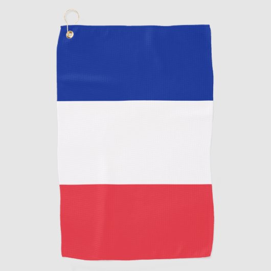 Vlag van Frankrijk Golfhanddoek (Voorkant)