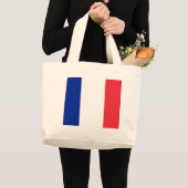 Vlag van Frankrijk Grote Tote Bag (Voorkant (product))