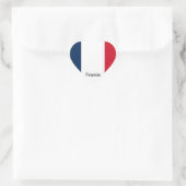 Vlag van Frankrijk Hart Sticker (Tas)
