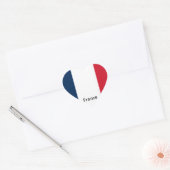 Vlag van Frankrijk Hart Sticker (Envelop)