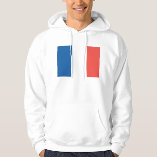 Vlag van Frankrijk Hoodie (Voorkant)