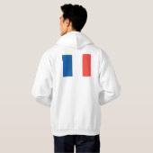 Vlag van Frankrijk Hoodie (Achterkant volledig)