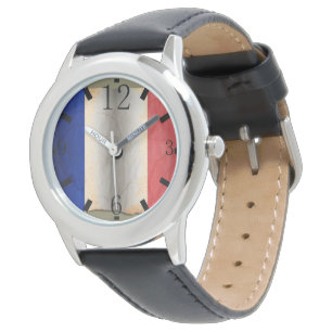 Vlag van Frankrijk Horloge