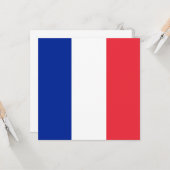 Vlag van Frankrijk Kaart (Voorkant / Achterkant in situ)