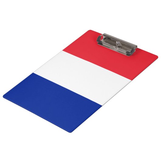 Vlag van Frankrijk Klembord (Gekanteld)
