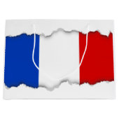 Vlag van Frankrijk Large Cadeautasje (Voorkant)