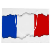 Vlag van Frankrijk Large Cadeautasje (Achterkant)