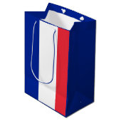 Vlag van Frankrijk Medium Cadeauzakje (Voorkant Gekanteld)