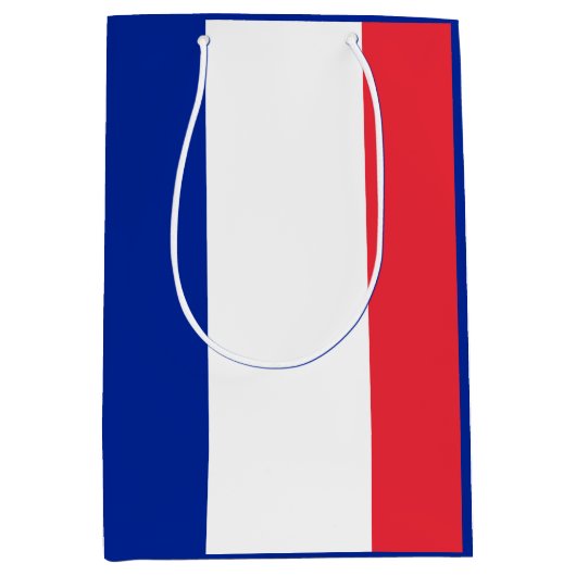 Vlag van Frankrijk Medium Cadeauzakje (Voorkant)