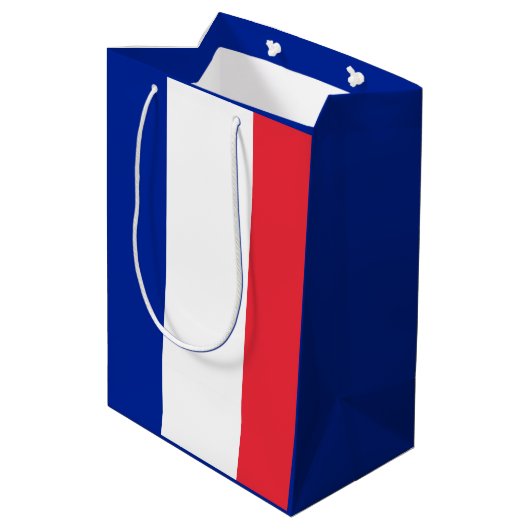 Vlag van Frankrijk Medium Cadeauzakje (Achterkant Gekanteld)