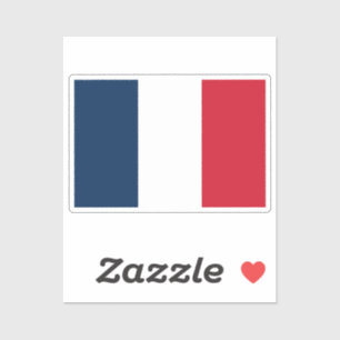 Vlag van Frankrijk op maat gesneden Sticker