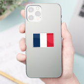 Vlag van Frankrijk op maat gesneden Sticker (Telefoon)