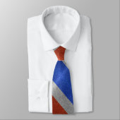 Vlag van Frankrijk Parijs Glitter Professioneel Stropdas (Gebonden)