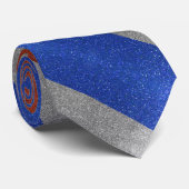 Vlag van Frankrijk Parijs Glitter Professioneel Stropdas (Opgerold)